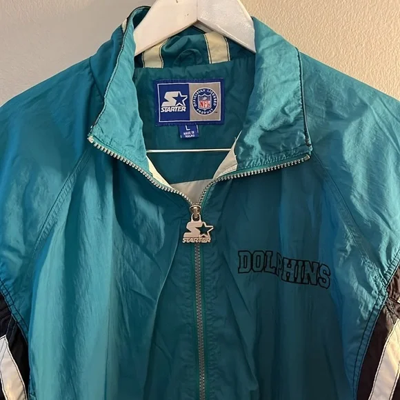 Vintage Starter Miami Dolphins Jacket Size Large